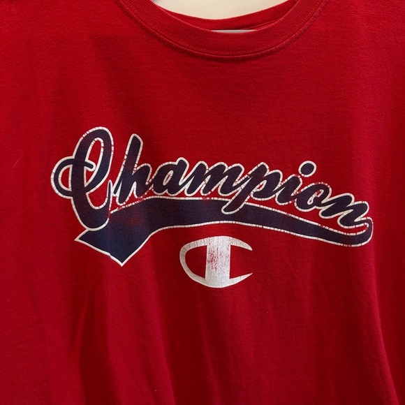 Champion Bold Red Athletic Tee - Picture 3 of 8